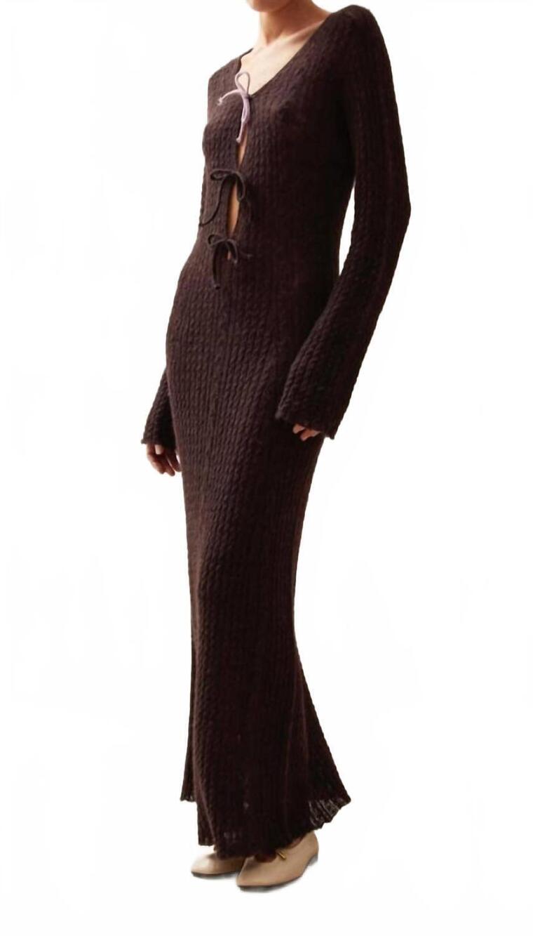 NEW ALOHAS triza maxi dress in grey